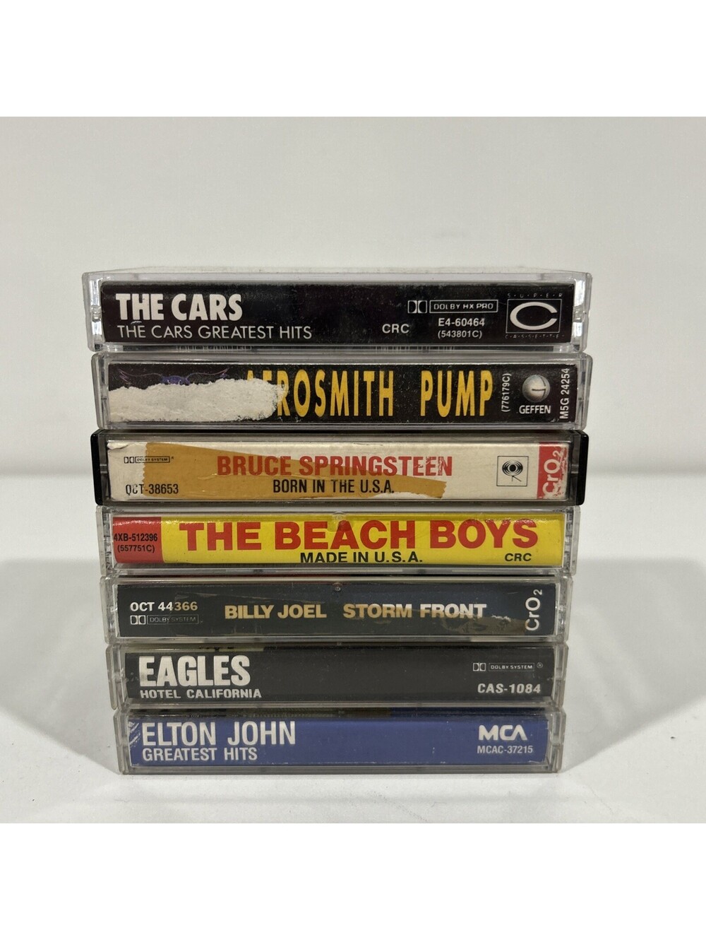 CLASSIC ROCK CD LOT Aerosmith Springsteen Eagles Elton John 7 Cassettes